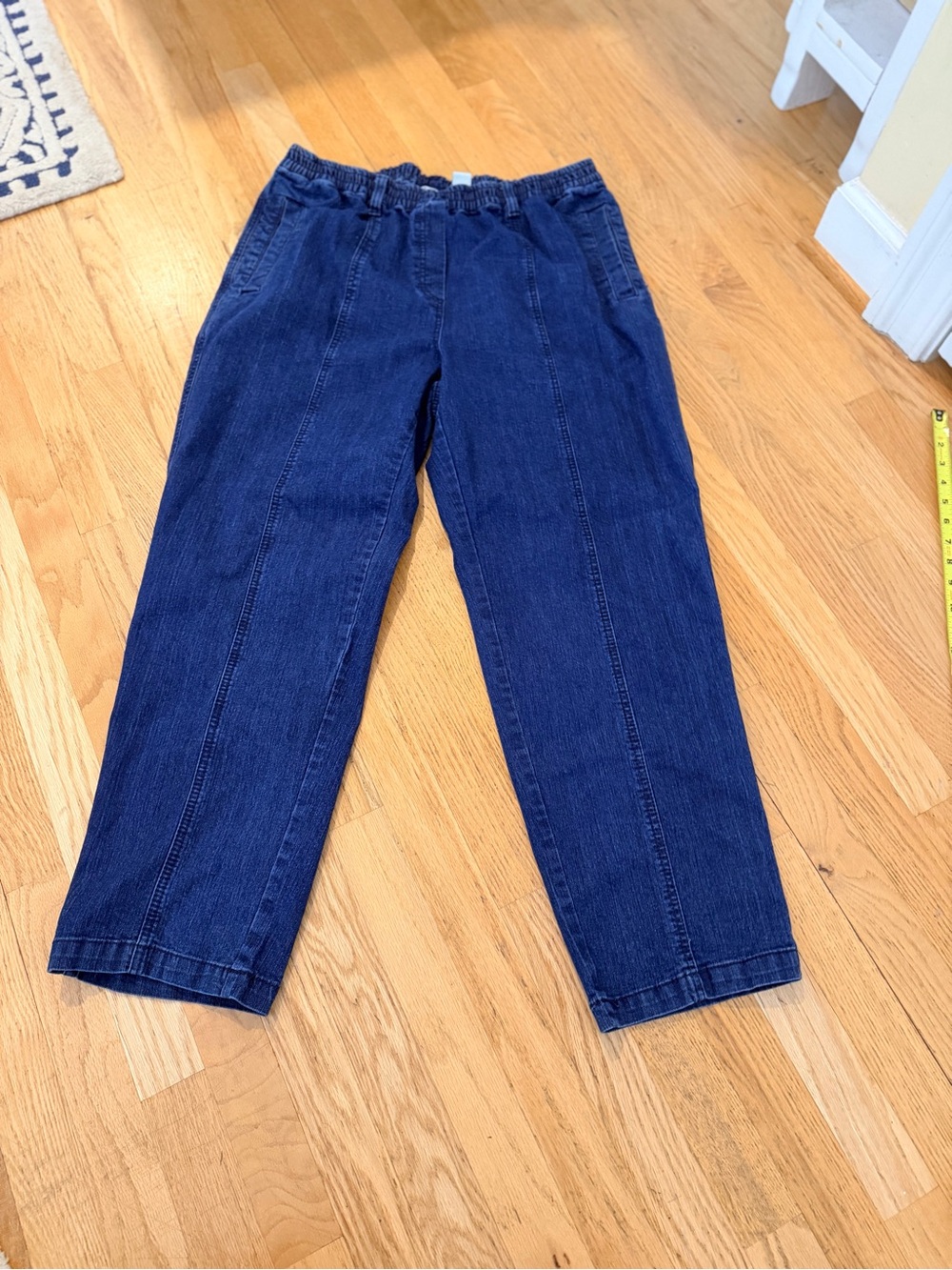 Ladies Size 20W "Roaman's" Blue Elastic Waist Denim Pants GUC ❤️
